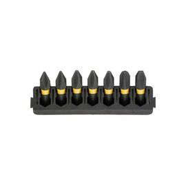 Набор бит DeWALT в касете для Tough Case, FlexTorq, L = 25 мм, Рh1 - 2 шт, Рh2 - 3 шт, Рh3 - 2шт (DT70808)