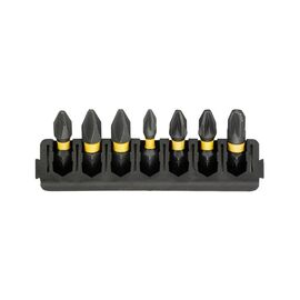 Набор бит DeWALT в касете для Tough Case,FlexTorq,L 25 мм, Рh1,Рh2 2 шт, Pz1,Pz2 2 шт, Pz3 (DT70809)