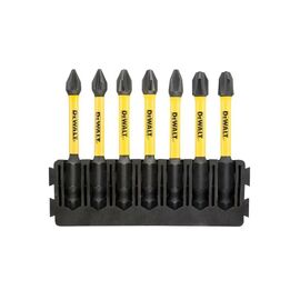 Набор бит DeWALT в касете для Tough Case, FlexTorq, L=57 мм, Рh1-2шт,Рh2-3шт,Рh3-2шт. (DT70818)