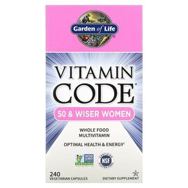 Мультивитамин Garden of Life Женские Мультивитамины 50+ из цельных продуктов, Vitamin Code (GOL-11418)