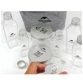 Набор туристической посуды Naturehike BBQLNH19T002-PGrey для спецій (6927595737736)