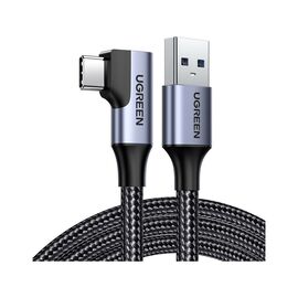 Дата кабель USB 3.0Type-C to Type-C 1.0m 60W US385 90-degree Black Ugreen (20299)