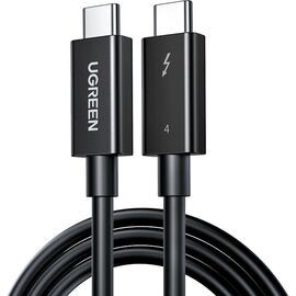 Дата кабель USB 4.0Type-C to Type-C 0.8m THUNDERBOLTUS501 8K40Gbps Black Ugreen (30389)