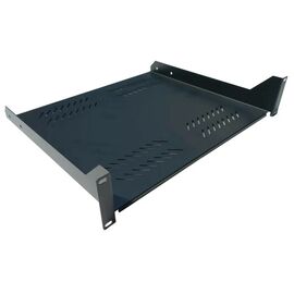 Полка 19" Hypernet 2U глуб. 400мм, цвет черный (CS-400-2U-BLACK)