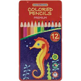 Карандаши цветные Cool For School Premium трехгранные, 12 цветов (CF15177)