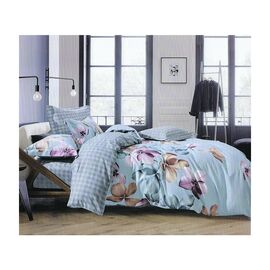 Постельное белье ШЕМ Royal Satin голубая фиалка полуторный 150 х 215 (1,5 RS_голуба фіалка)