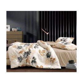 Постельное белье ШЕМ Royal Satin осенние листочки полуторный 150 х 215 (1,5 RS_осінні листочки)