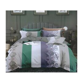 Постельное белье ШЕМ Royal Satin цветная полоска полуторная 150 х 215 (1,5 RS_кольорова полоска)