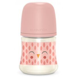 Пляшечка для годування Suavinex Bonhomia, повільний потік, 150 мл, рожева (307831)