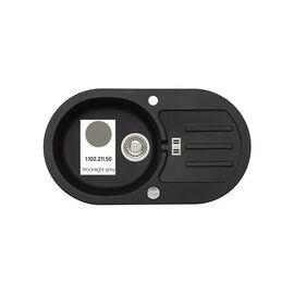 Мойка кухонная Axis Group Malibu 30 Moonlight grey 50 (1.102.211.50)