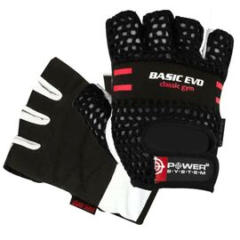 Перчатки для фитнеса Power System Basic EVO PS-2100 Black Red Line S (PS_2100E_S_Black/Red)