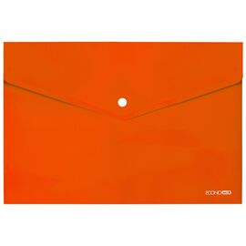 Папка - конверт Economix А4 180 мкм, непрозрачная оранжевая (E31301-06)