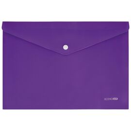 Папка - конверт Economix А4 180 мкм, непрозрачная, фактура "помаранч", фиолетовая (E31305-58)