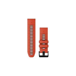 Ремешок для смарт-часов Garmin epixPRO (g2), 20mm QuickFit Fl Red/Grpht Silicone (010-13279-04)