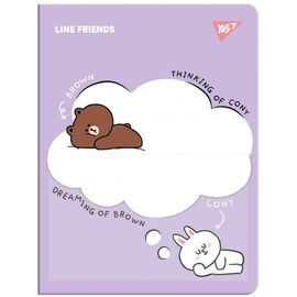 Папка с файлами Yes А4 с 20 файлами Line Friends с карманом (492102)