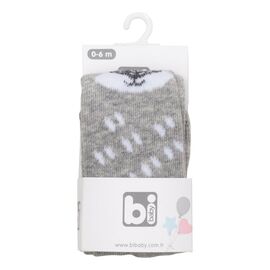 Колготки Bibaby с мишкой (68312-68-gray)