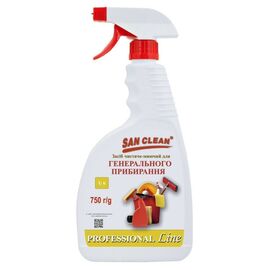 Спрей для чистки ванн San Clean Prof Line для генеральной уборки 750 г (4820003544358)