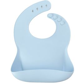 Слюнявчик MinikOiOi силиконовый 100% BASICS - Mineral Blue (101020053)