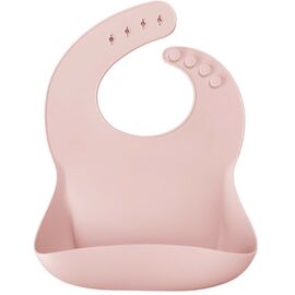 Слюнявчик MinikOiOi силиконовый 100% BASICS - Pinky Pink (101020052)