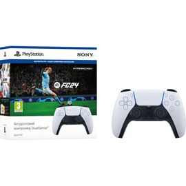 Геймпад Playstation 5 Dualsense White для PS5/PS 5 Digital Edition + Гра EA SPORTS FC24 (1000040600)