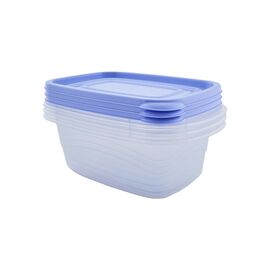 Пищевой контейнер Stenson Омега Набір 3шт прямокутні 1,8 л Бузок (169027)