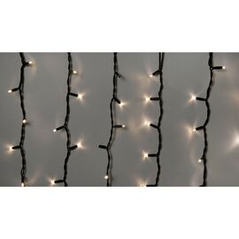 Гирлянда Delux ICICLE flash 108LED 2 х 1 м теплый белый/черный IP44 EN (90012947)