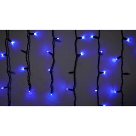 Гирлянда Delux ICICLE 75 LED 2 x 0.7 м IP44 EN Синий/черный (90016593)