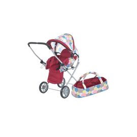 Коляска для кукол Melogo 9391 burgundy (Melogo 9391 burgundy)
