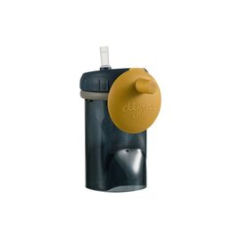 Поильник-непроливайка Difrax Non-Spill, 250 мл із силіконовою соломинкою (1010 Clay)