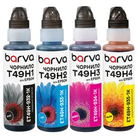 Чернила Barva Epson T49Hx , set 4х100 мл, флакон OneKey (ET49H-1K-MP)