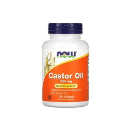 Травы Now Foods Касторовое масло, 650 мг, Castor Oil, 120 гелевых капсул (NOW-01723)