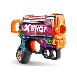 Игрушечное оружие Zuru X-Shot Быстрострельный бластер Skins Menace Mercenary (8 патронов) (36515P)