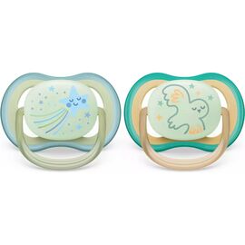 Пустышка Philips AVENT Ultra Air Нічна 0-6 міс 2 шт (SCF376/18)