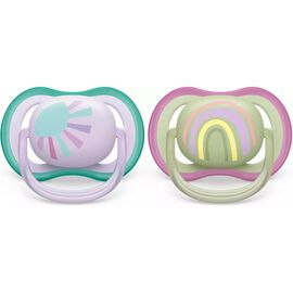 Пустышка Philips AVENT Ultra Air, 0-6 міс. 2 шт (SCF085/59)