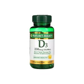 Вітамінно-мінеральний комплекс Nature's Bounty Вітамін D3 швидкого вивільнення, 10000 МО, 250 мкг, Vitamin D, 7 (NRT35873)