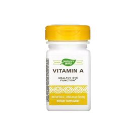 Витаминно-минеральный комплекс Nature's Way Витамин А, 3000 мкг, Vitamin A, 100 желатиновых капсул (NWY-40110)