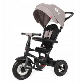 Детский велосипед QPlay Rito Rubber Grey складаний триколісний (S380-10GreyRubber)