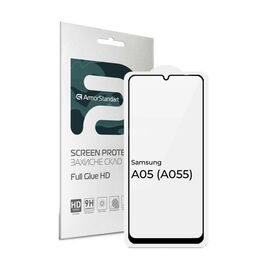 Стекло защитное Armorstandart Full Glue HD Samsung A05 (A055) Black (ARM71791)