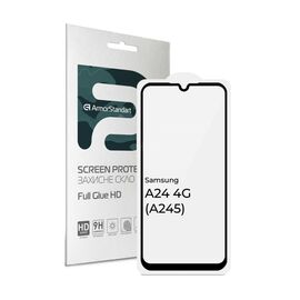 Стекло защитное Armorstandart Full Glue HD Samsung A24 4G (A245) Black (ARM68005)
