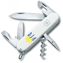 Нож Victorinox Spartan Ukraine 91 мм Тризуб готичний синьо-жовтий (1.3603.7_T0637u)