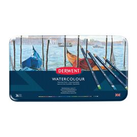 Карандаши цветные Derwent Watercolour акварельные, 36 цв. в металл. коробке (5010255784537)
