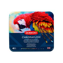 Карандаши цветные Derwent Chromaflow 48 цв. в металлическом пенале (5028252627511)