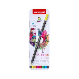 Карандаши цветные Bruynzeel EXPRESSION NEON, 6 цветов (8712079468408)