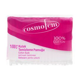 Ватные палочки Ipek Cosmofem Cotton Buds В пакете 100 шт. (8691275900236)