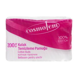 Ватные палочки Ipek Cosmofem Cotton Buds В пакете 200 шт. (8691275900243)