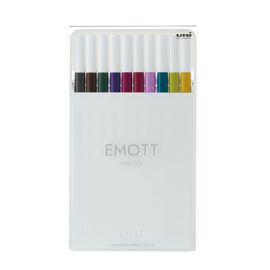 Лайнер UNI набор Emott Calm-tone Dark Color 0.4 мм 10 цветов (PEM-SY/10C.03CTDC)