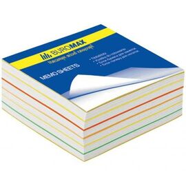 Бумага для заметок Buromax Rainbow 80х80х30мм, unglued (BM.2233)