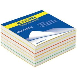Бумага для заметок Buromax Rainbow 90х90х40мм, glued (BM.2244)