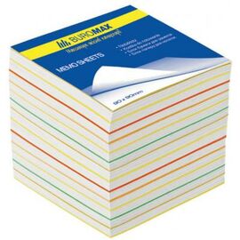 Бумага для заметок Buromax Rainbow JOBMAX 90х90х70мм, unglued (BM.2249)