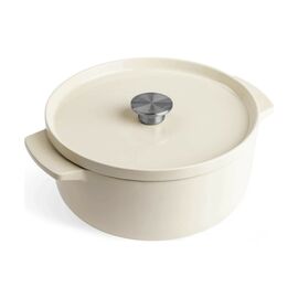 Кастрюля KitchenAid чавунна з кришкою 5,2 л Мигдалевий крем (CC006059-001)